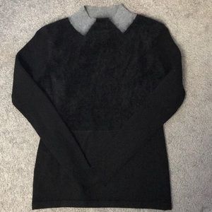 Black fuzzy sweater